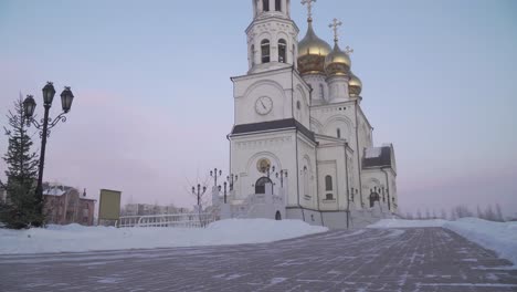 Siberian-Temple-at-Sunset