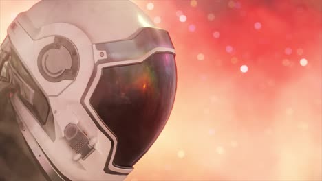 Space-Concept-Head-of-an-Astronaut-in-a-Helmet-Closeup-Flight-Through-Outer-Space-3d-Animation-of