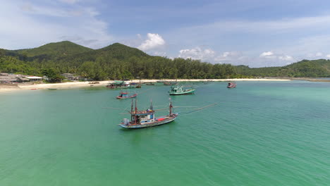 Overfishing-boats-on-tropical-island