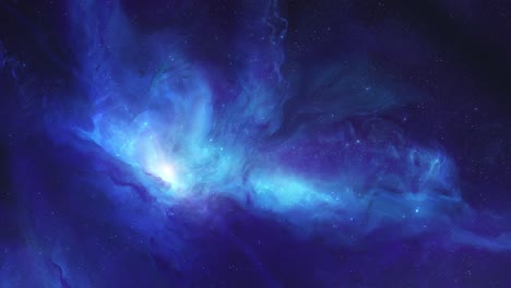Animación-De-Galaxia-Azul-Profundo