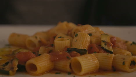 Eating-delicious-pasta-dish