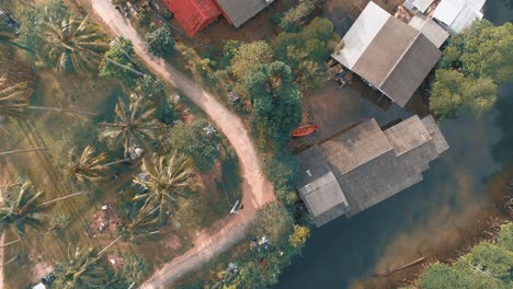 Aerial-View-of-Village-Captured-by-Drone