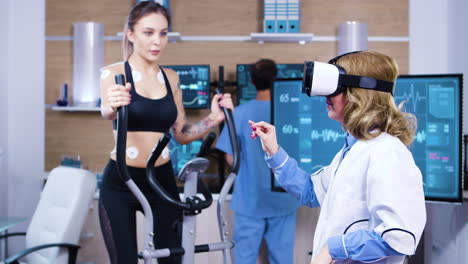 Female-scientist-with-virtual-reality-goggles-for-sport-measuring