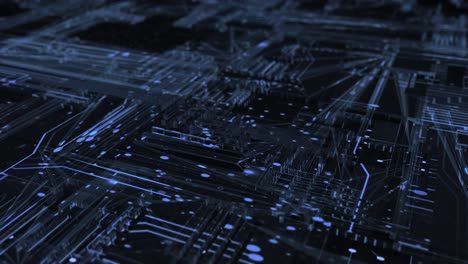 Aerial-View-of-Animated-Circuit-Board