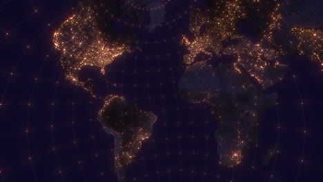 Looping-Night-World-Map