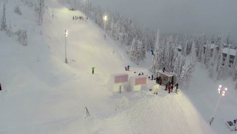 Snowboarding-Competition-At-Ski-Resort