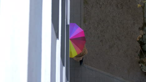 Man-and-woman-under-colorful-umbrella