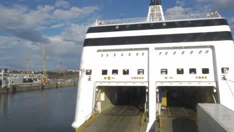 Ferry-With-Open-Door-To-Take-Automobile-Traffic