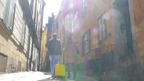 Touristic-walk-in-Old-Town-of-Stockholm