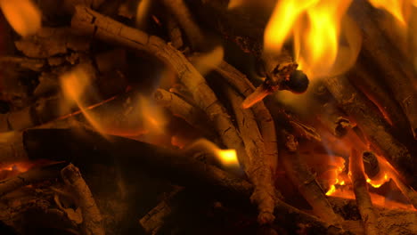 Wooden-Sticks-in-Campfire