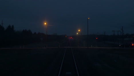 Moving-Along-the-Railroad-at-Night