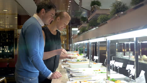 Couple-by-Self-Service-Buffet