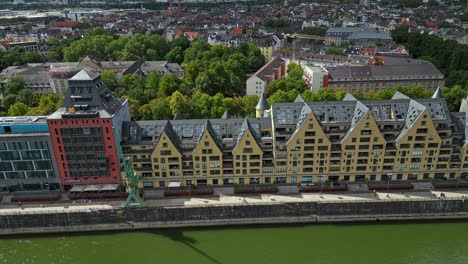 Colourful-apartment-and-business-buildings-on-the-banks-of-river-Rhine