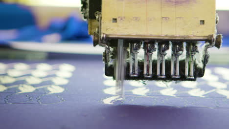 Close-up-of-sewing-process-in-a-modern-fabric-factory