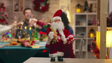 Santa-claus-in-focus-on-the-table