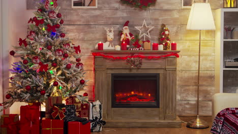 Cozy-living-room-decorated-for-christmas-celebration