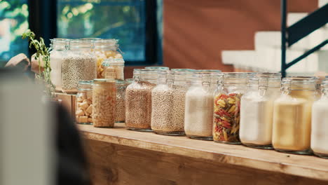 Bulk-products-in-reusable-jars-on-display-at-local-supermarket