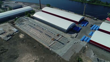 Hangars-and-hangars-construction,-for-warehousing-purposes