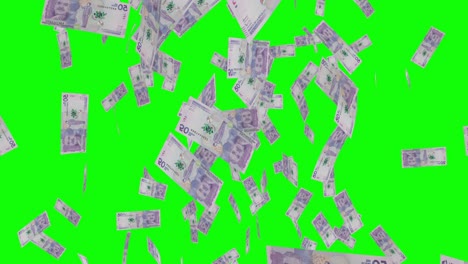 Billetes-De-50-Pesos-Colombianos-Cayendo-En-Pantalla-Verde.