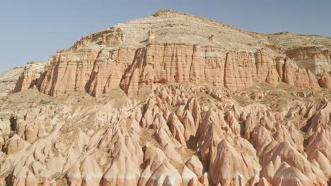 Beautiful-natural-rock-formations-red-valley-Cappadoccia-fairy-chimneys