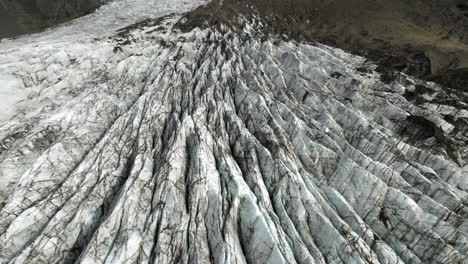 Massive-Gletscherzunge-Des-Svinafellsjökull-Im-Nationalpark-Skaftafell,-Island