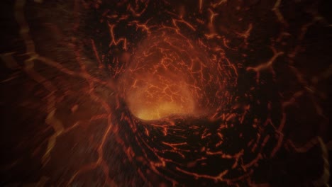 Animated-Lava-Tunnel-Seamless-Loop.-3D-Abstract