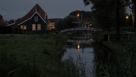 Evening-in-Dutch-village