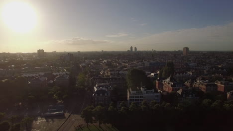 Flying-over-streets-and-houses-of-Amsterdam