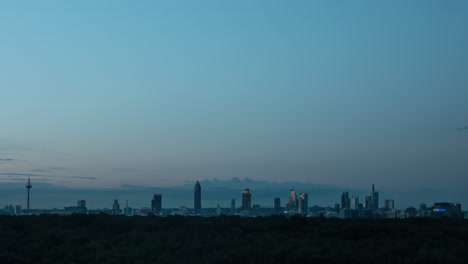 Timelapse-of-evening-and-night-in-Frankfurt-Germany