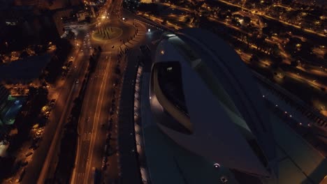 City-of-Arts-and-Sciences-night-aerial-view-in-Valencia