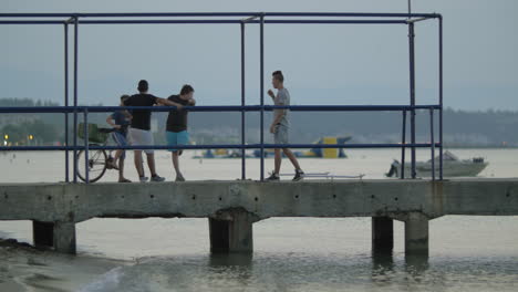 Teenagers-group-on-the-pier