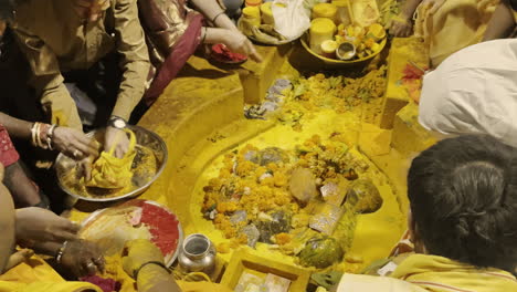 Hindu-devotees-gather-to-worship-at-Jejuri-temple-Pune-Maharashtra-India-4K