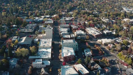 Ashland-Downtown-In-Dichter-Herbstnatur-Im-Süden-Von-Oregon,-Vereinigte-Staaten