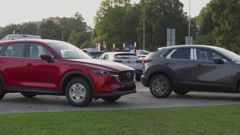 Mazda-CX-5-and-CX-30-crossovers-presented-in-front-of-dealership-in-Ostrava