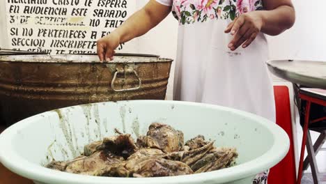 chef-kitchen-preparation-of-Yucatan-mexico-traditional-food-called-"relleno-negro