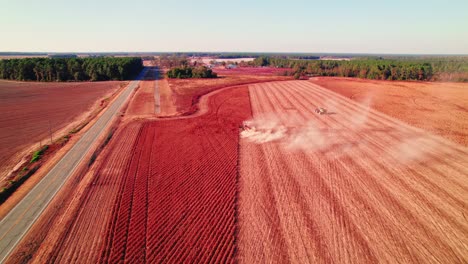 Aerial-shot-captures-the-synergy-of-technology-and-tradition-in-eco-conscious-soybean-farming