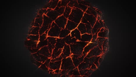Lava-Orb-In-Abstract-3D-On-Dark-Background