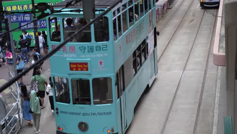 Tram-passing-by-in-Hong-Kong