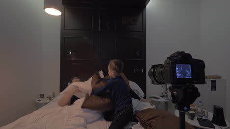 Creating-a-footage-of-pillow-fight-at-home