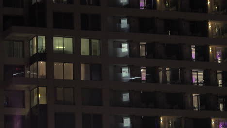 High-rise-hotel-building-at-night
