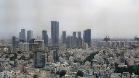 Tel-Aviv-Panorama-Mit-Häusern-Und-Wolkenkratzern-Israel