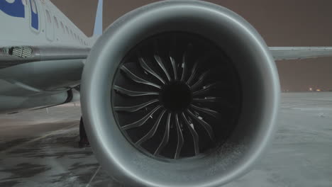 A-closeup-of-an-airplane-engine