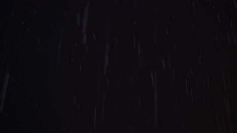 Night-shot-of-real-rain-and-snow