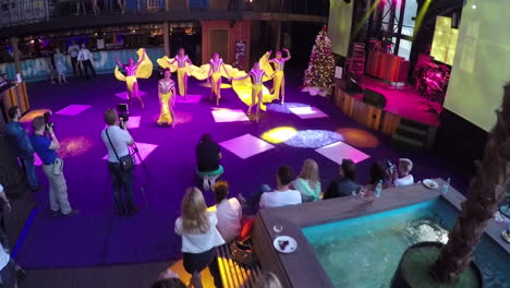 Entertainment-show-with-dancing-in-Gipsy-bar-aerial-view