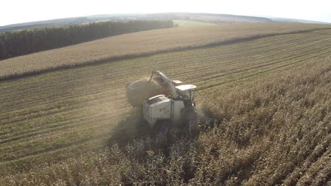 Aerial-view-of-crop-harvesting