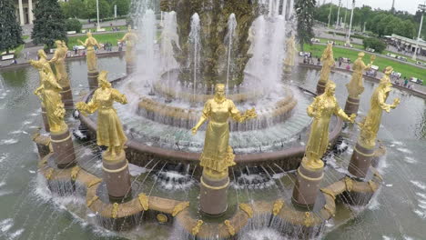 Famous-fountain-Friendship-of-Nations-aerial-view