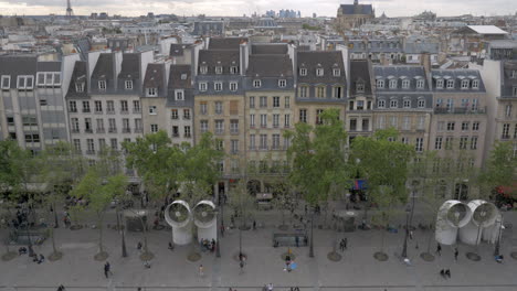 Blick-Auf-Paris-Vom-Obergeschoss-Des-Centre-Pompidou