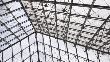 Glass-and-metal-construction-of-Louvre-Pyramid