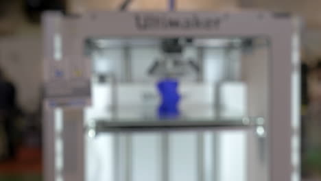 3D-Drucker-Arbeitet-Unscharf