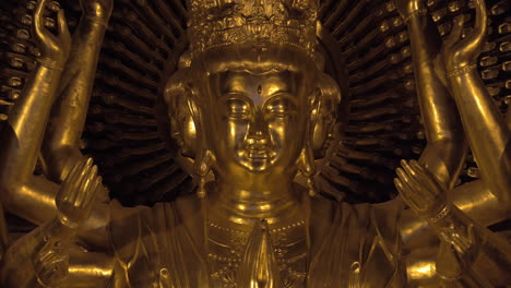 Gesicht-Der-Buddhistischen-Statue-Im-Bai-Dinh-Tempel-Vietnam